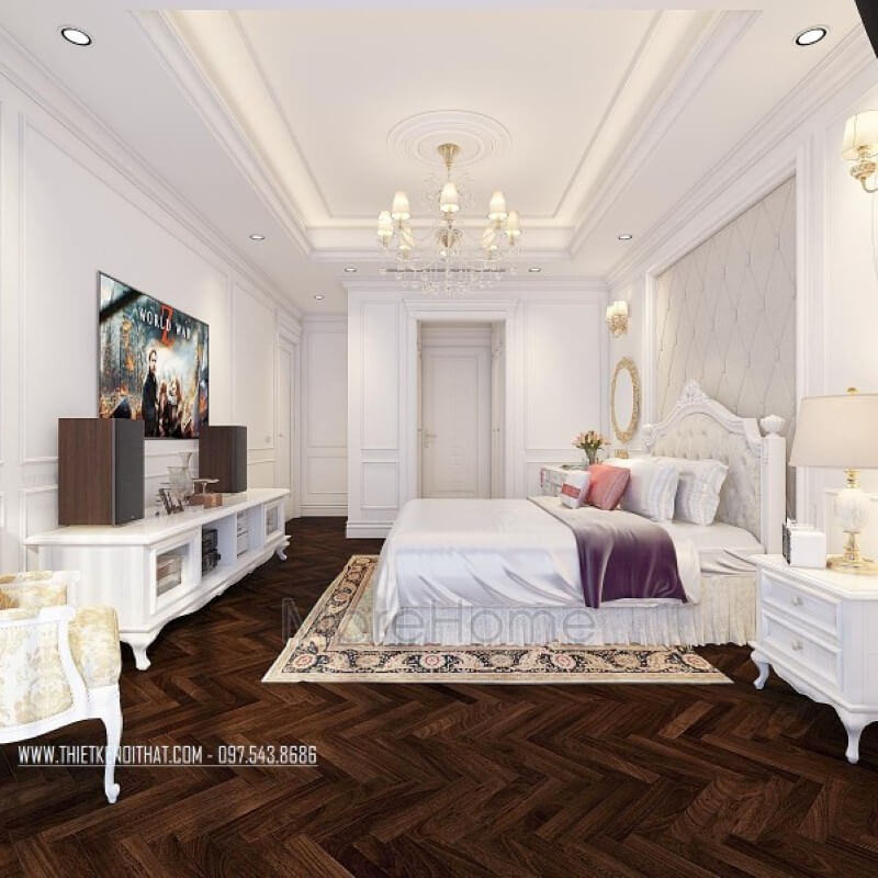 Nội thất phòng ngủ màu trắng Nội thất phòng ngủ màu trắng