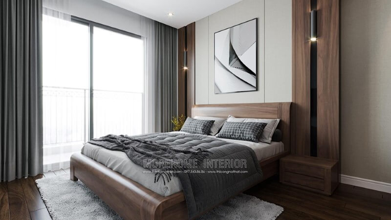 Giường ngủ gỗ óc chó tự nhiên Giường ngủ gỗ óc chó tự nhiên