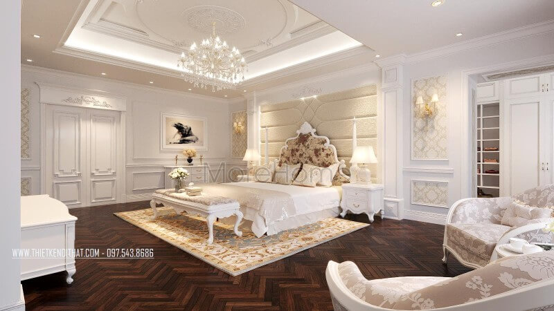 Giường ngủ phòng Master Giường ngủ phòng Master