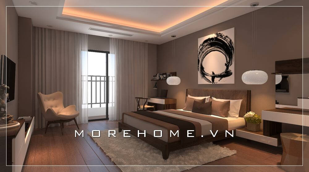 Giường ngủ phòng Master Giường ngủ phòng Master