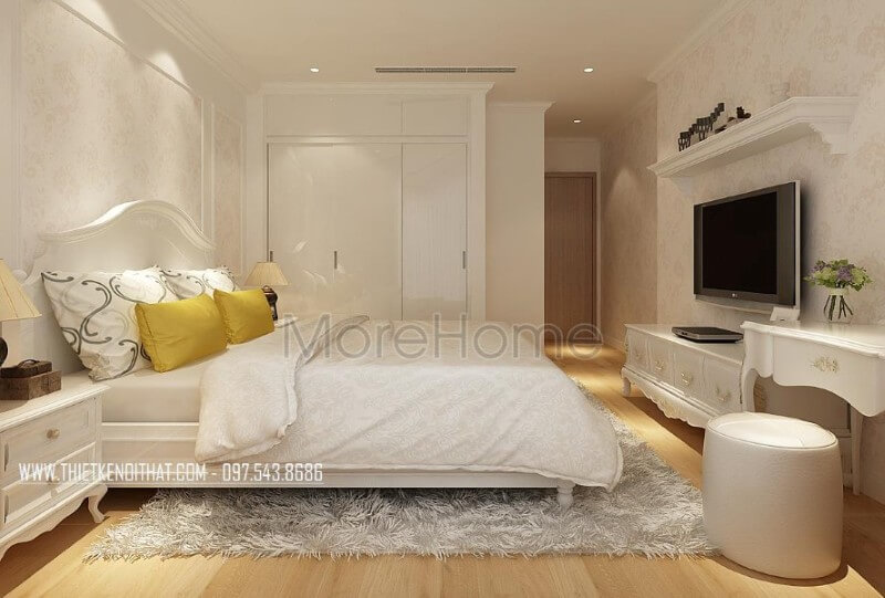 Thiết kế nội thất phòng ngủ tân cổ điển