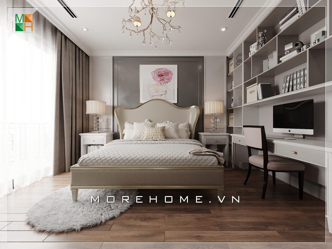 Thiết kế nội thất phòng ngủ tân cổ điển