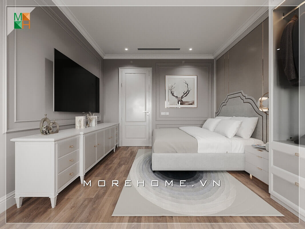 Thiết kế nội thất phòng ngủ tân cổ điển