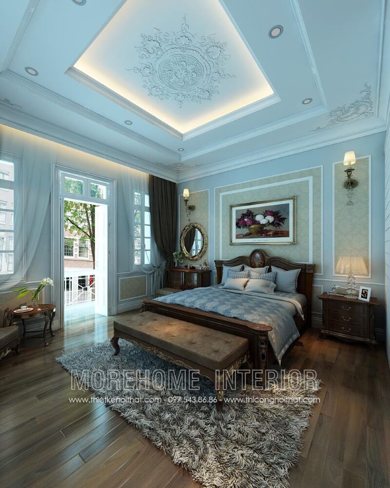 Giường ngủ màu nâu Giường ngủ màu nâu