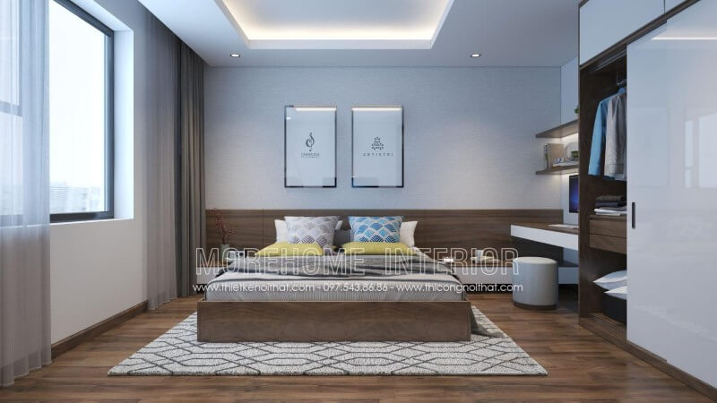 Giường ngủ màu nâu Giường ngủ màu nâu