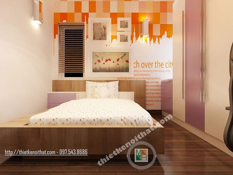 Giường ngủ gỗ hiện đại Giường ngủ hiện đại