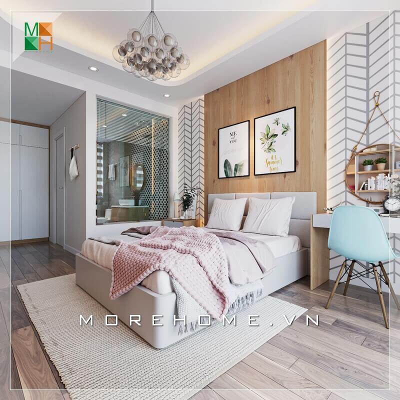 Thiết kế phòng ngủ có nhà vệ sinh