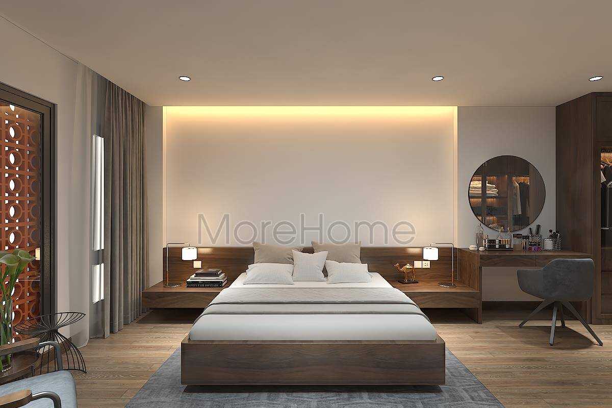 Mẫu gương tròn trang điểm độc đáo, nhẹ nhàng cho phòng ngủ Gương phòng ngủ đẹp