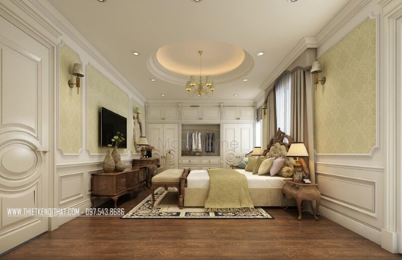 Tủ quần áo không cánh được làm từ gỗ tự nhiên cao cấp khiến cho gia chủ dễ dàng lấy những món đồ bạn cần một cách nhanh chóng