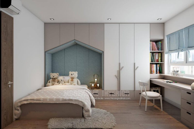 Thiết kế nội thất phòng ngủ cho bé dễ thương