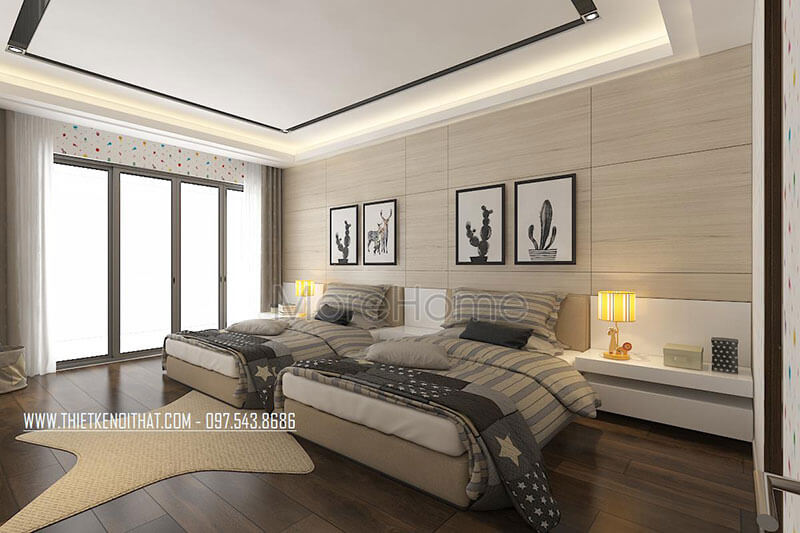 Giường ngủ gỗ bệt