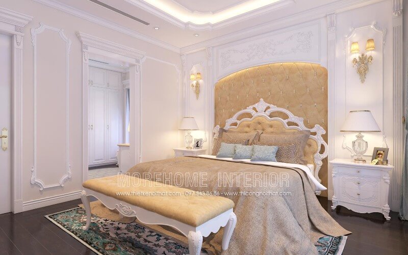 Giường ngủ bọc nỉ đầu giường Giường ngủ bọc nỉ đầu giường