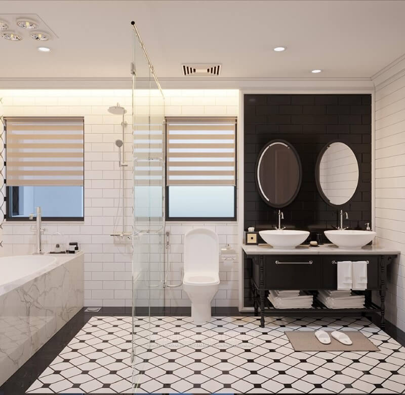 Gương trang trí phòng tắm