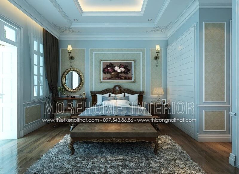 Với 100% gỗ óc chó nhập khẩu, Morehome mang đến cho bạn sản phẩm giường ngủ tân cổ điển bằng gỗ óc chó đẹp tinh tế