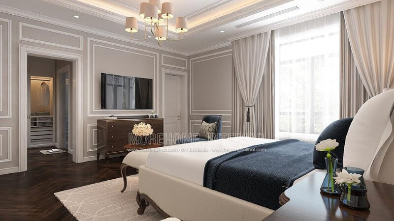 Thiết kế phòng ngủ tân cổ điển Thiết kế phòng ngủ tân cổ điển