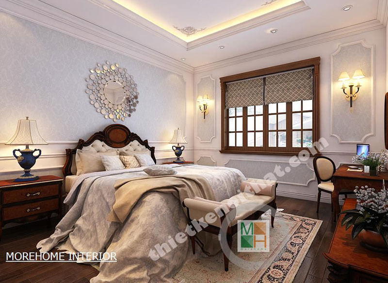 Thiết kế phòng ngủ tân cổ điển Thiết kế phòng ngủ tân cổ điển