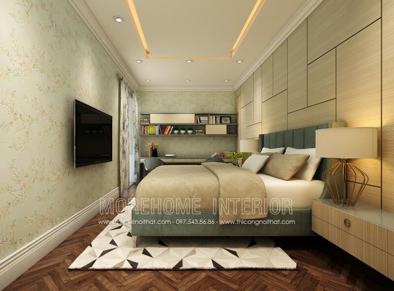Giường ngủ bọc nỉ Giường ngủ bọc nỉ