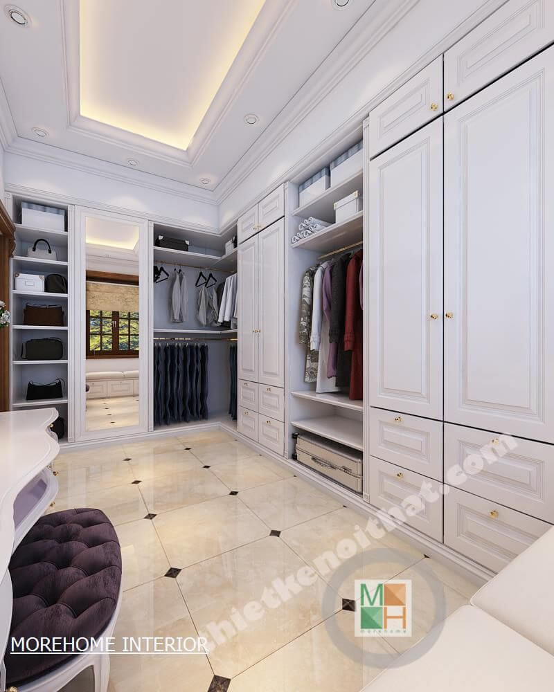 Tủ quần áo màu trắng Tủ quần áo màu trắng