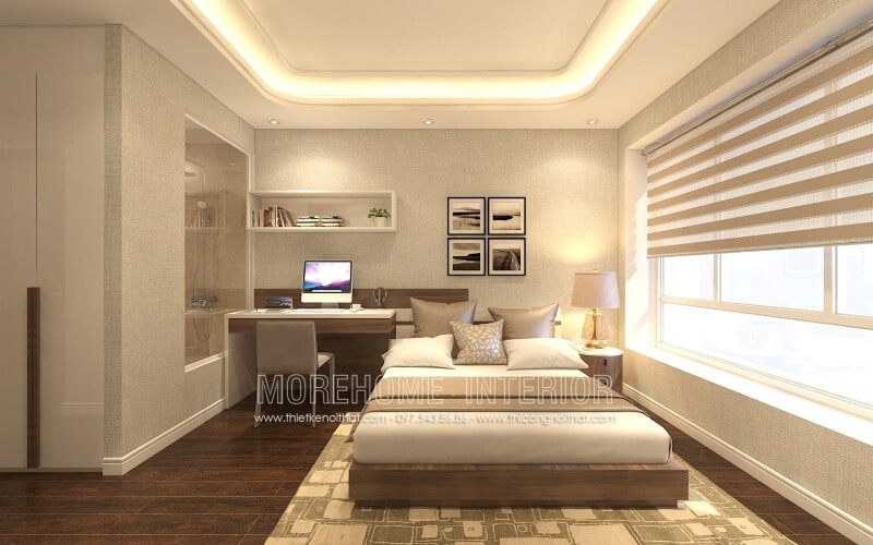 Thiết kế nội thất giường ngủ kiểu Nhật gỗ bệt hứa hẹn sẽ mang đến cho gia chủ một không gian sống hoàn hảo nhất